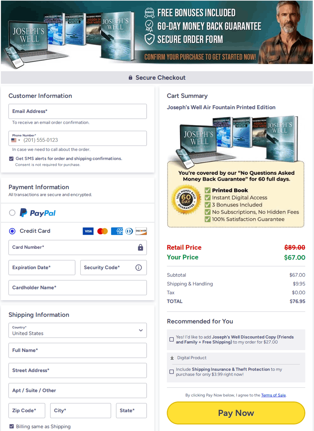 Joseph's Well System Checkout
